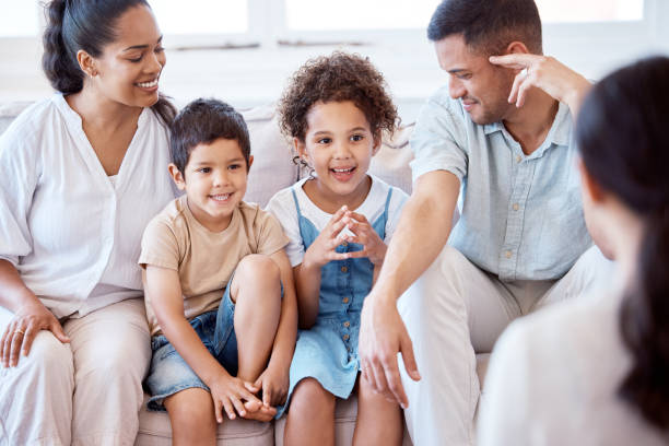 Happy family reviewing affordable health insurance plans in Florida