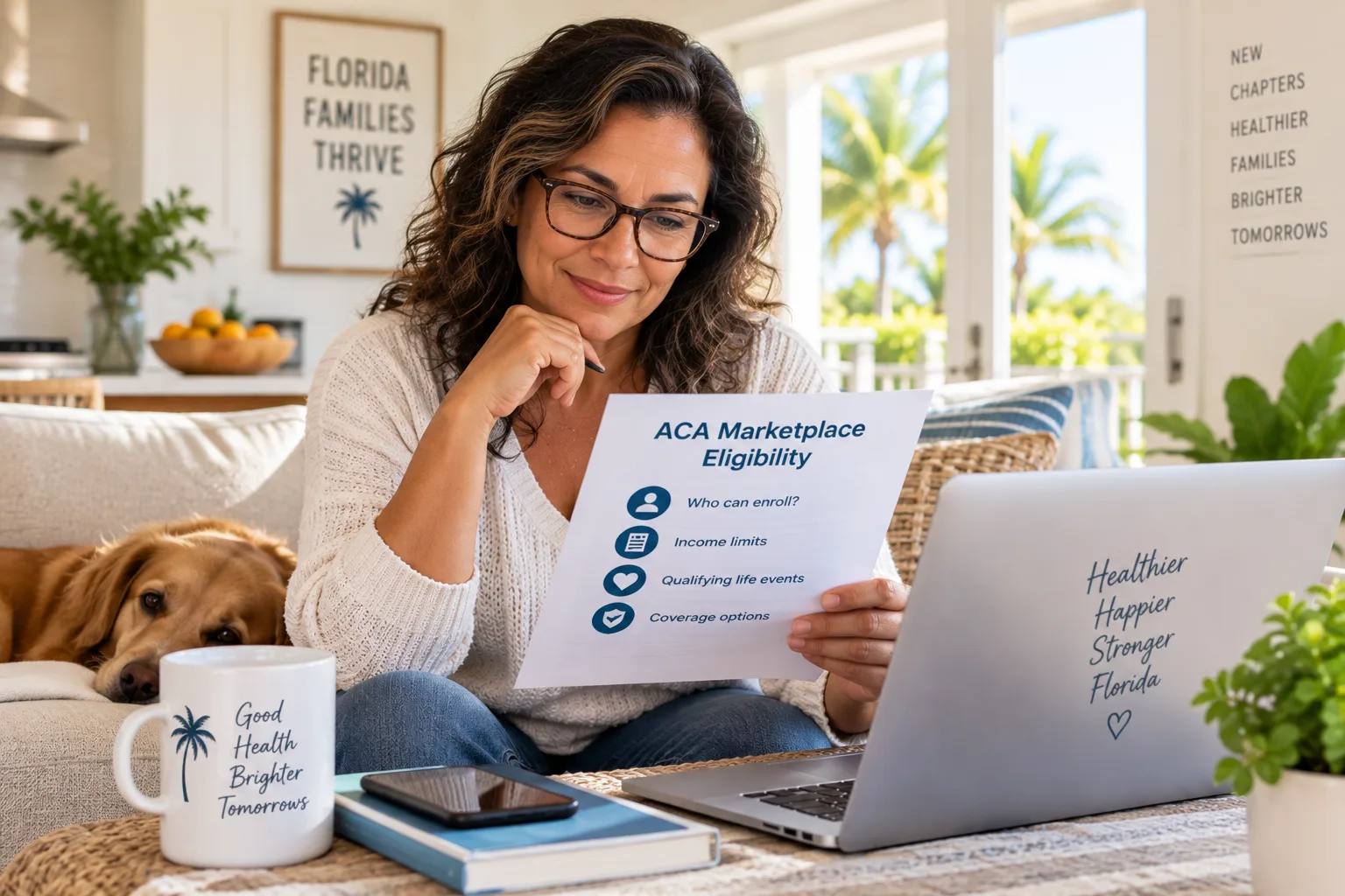 Who Qualifies for Marketplace Health Insurance in Florida Florida resident checking eligibility for ACA Marketplace health insurance